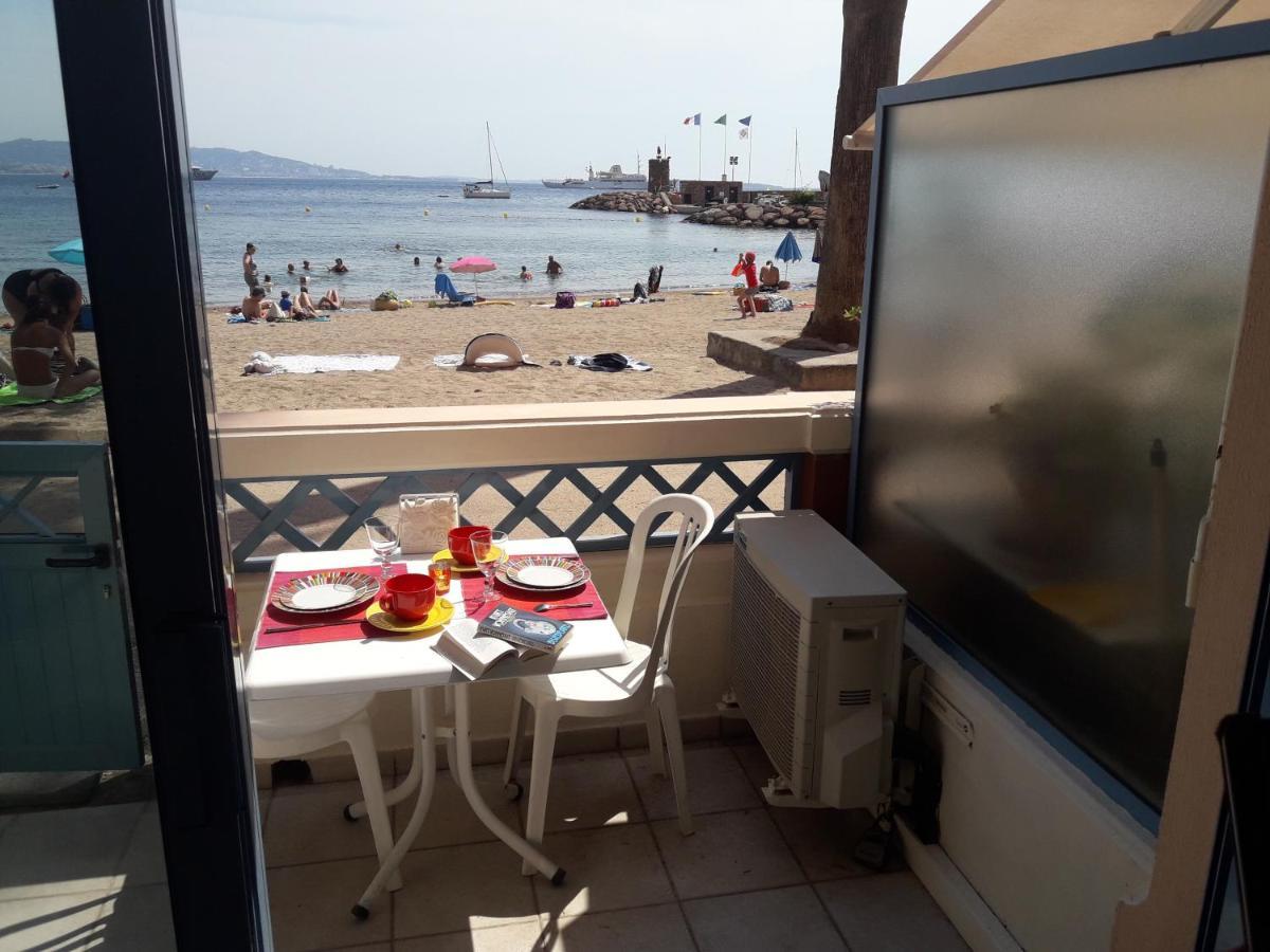 French Riviera 1 Bedroom On The Beach Facing Cannes Théoule-sur-Mer Exteriör bild